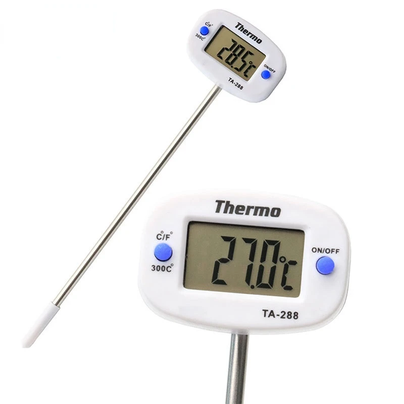Teplomer TA -288 -50 ℃ ~ 300 ℃ Potravinová potravina z nehrdzavejúcej ocele Termometer Elektronický digitálny displej kvapalný gril