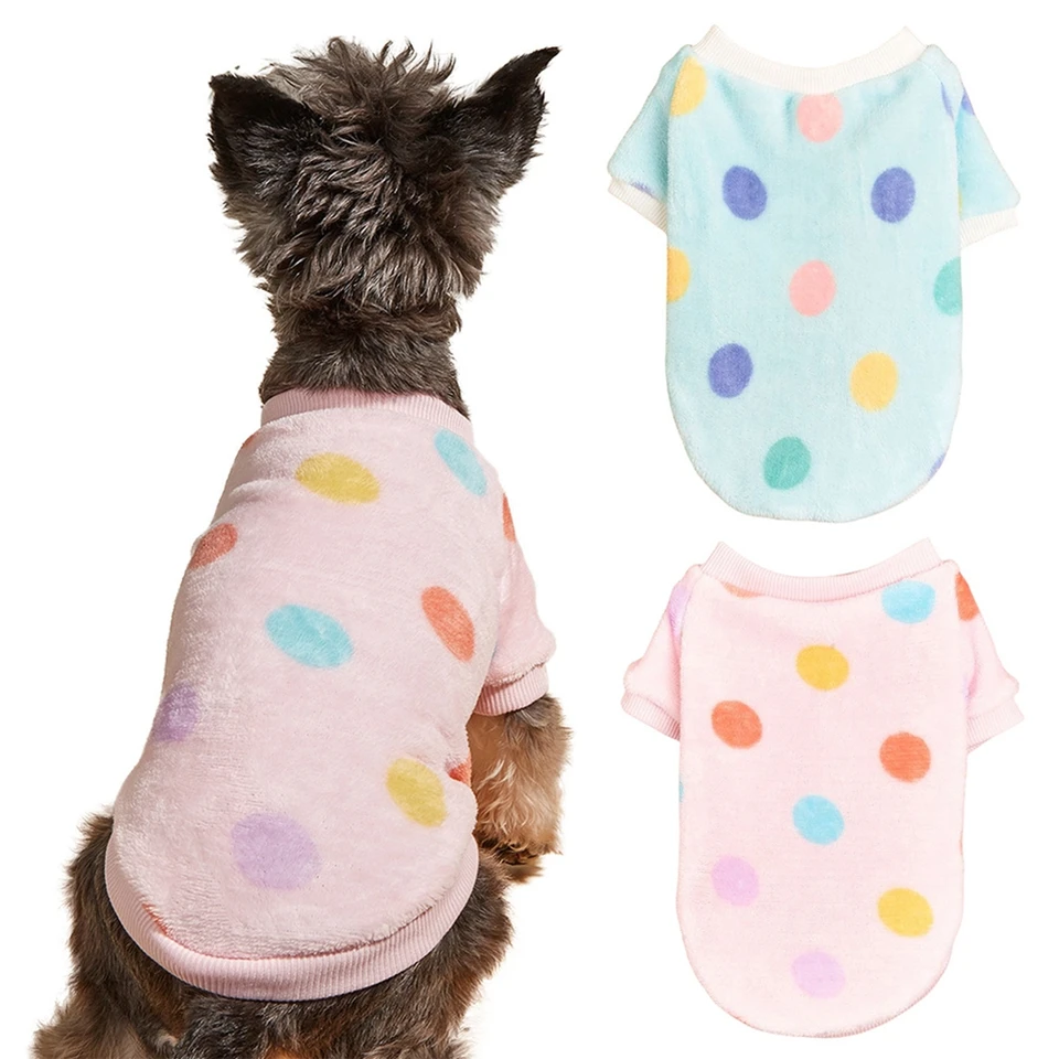 Teplé fleece domáce piece oblečenie pre malé stredné psy teplý psí vesta s kabátom Pullover Puppy Sweater Cat Apparel Chihuahua Teddy Yorkie