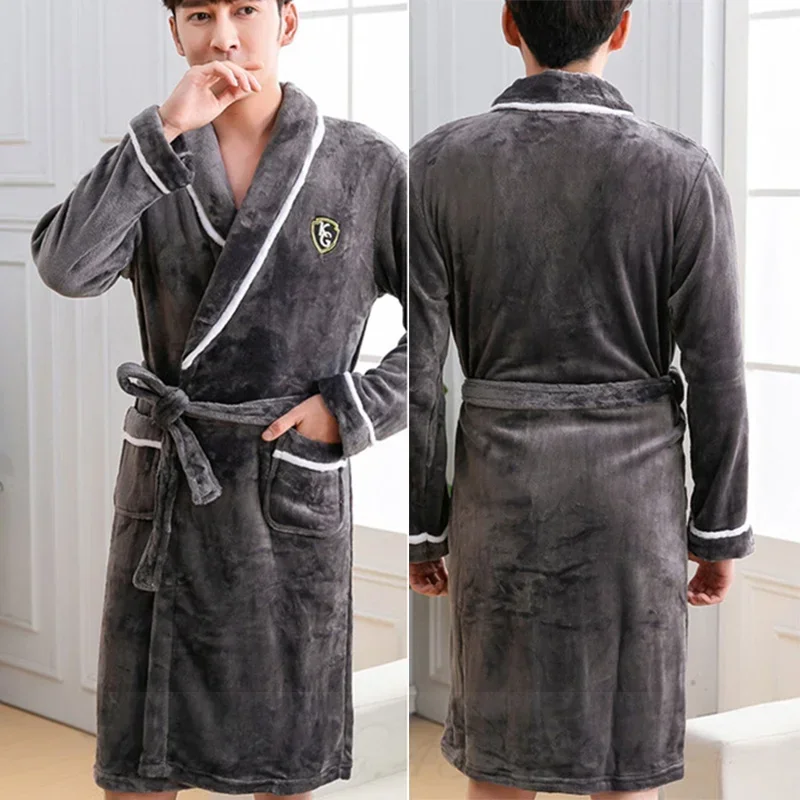 Teplé kimono kúpeľné plášťové šaty nadmerne nadmerne zahusťujúca salónik spánok