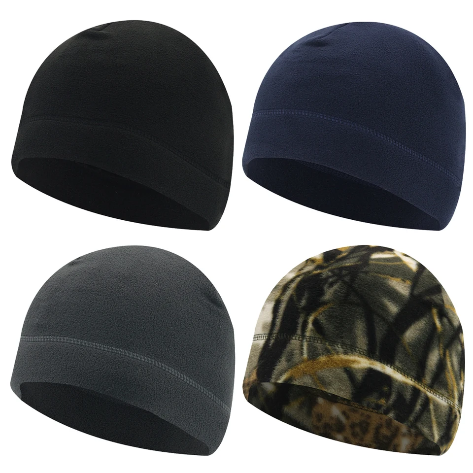 Teplé čiapky klobúky vetru odolné fleece čiapky módne zimné teplé klobúky tepelná unisex lebka klobúk pre beh cyklistické lyžovanie
