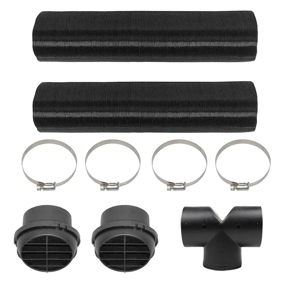 Teplý štvorcový okrúhly vzduch Vzduch Vent pre dieselový ohrievač tričko okrúhle hlavy 75 mm/2,95 palcov