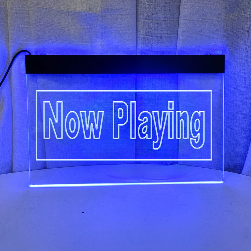 Teraz hranie novej neónovej značky LED stena Light Wall Decor Decor Decort Light Up Neon Sign Spálňa Bar-3D rezbárske nástenné umenie
