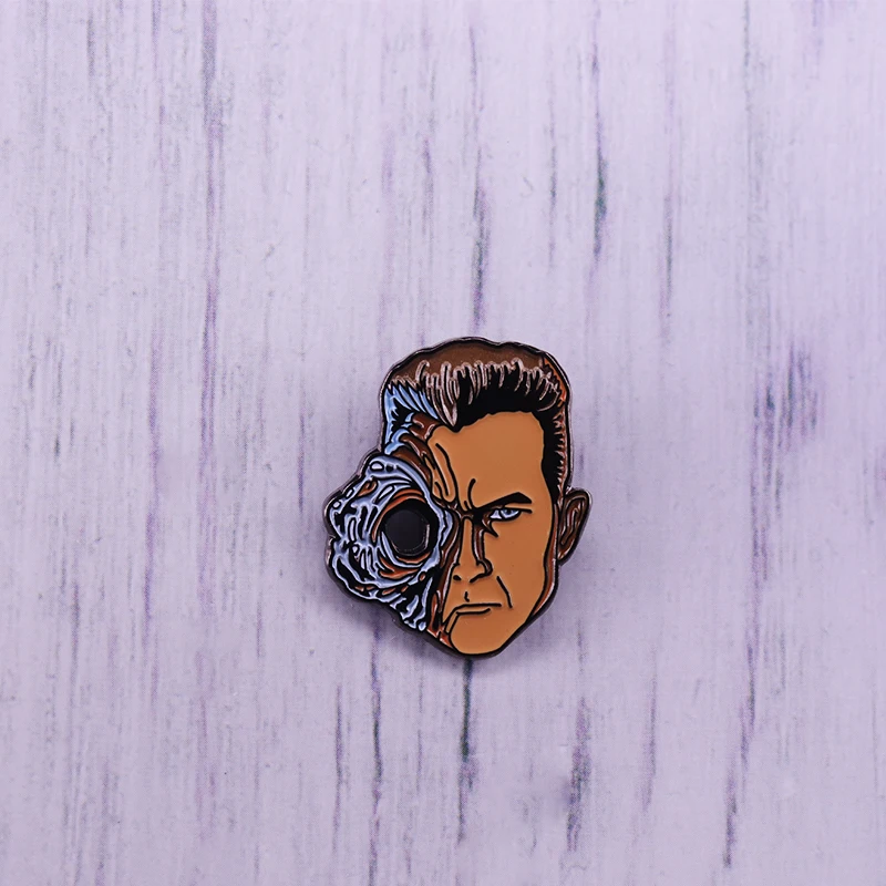 Terminator Character Smalt Pin James Cameron Science Fiction Movies Broš