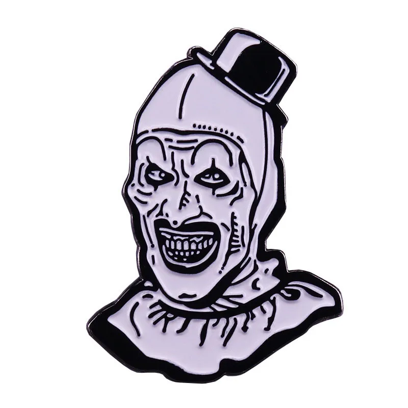 TERRIFER KLOWN ENAMEL PIN HORROR MILS HALLOWEEN