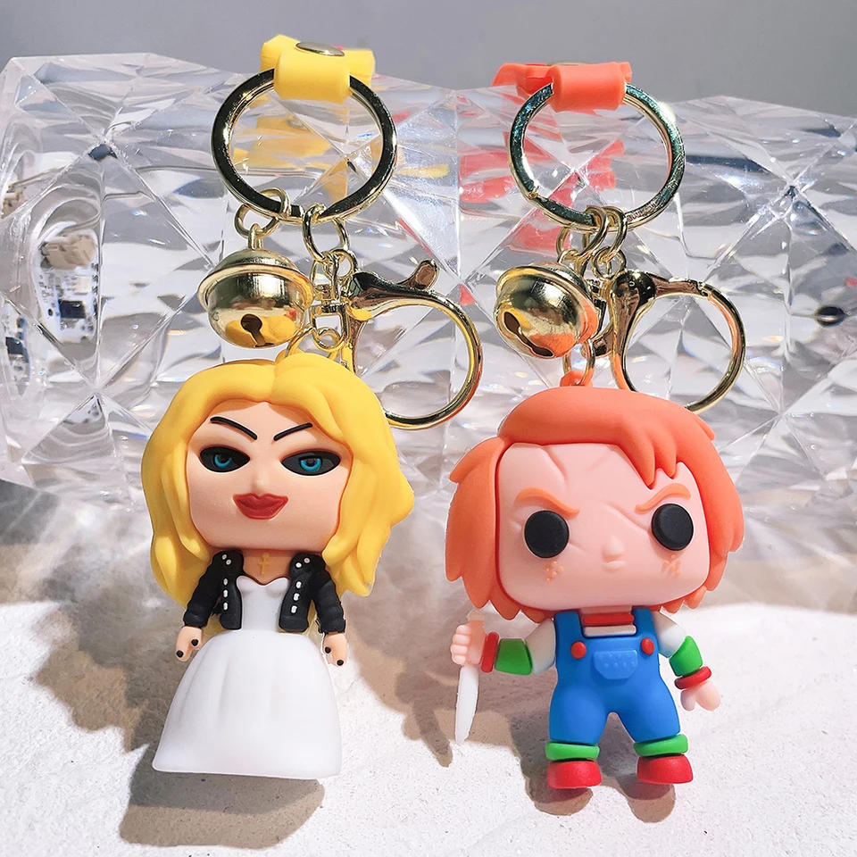 Terror Series Ghost Kid Keychin Keychain Ghost Kid Doll Doll Clown Return Soul Keychain Suicide Team Combinácia