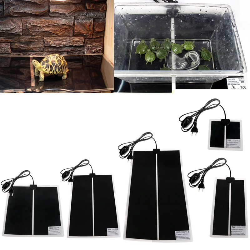 Terrárium teplejšie vykurovacie rohož 5W 7W 14W 20W 28W pre korytnačku hada