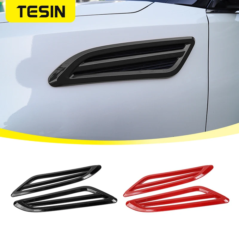 Tesin bočné telo predné koleso Fender Wing Wing Air Vetlet Outlet Decoration Cover Cover Tink Rám pre Nissan Patrol Y62 2017 2018 2018 2019