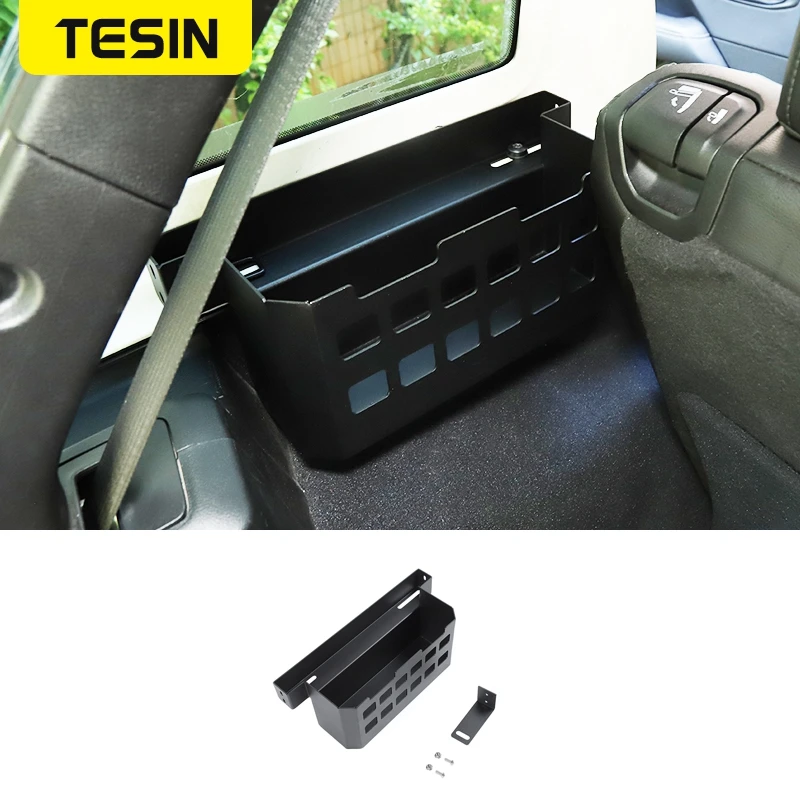 Tesin Stowing Tidying Car Trunk Side Storage Box Organizátor pre Jeep Wrangler TJ JK JL 1997-2018 2019 2020 2021 2022 Príslušenstvo