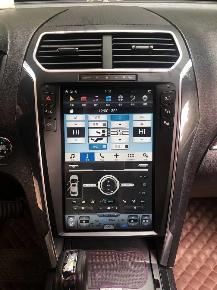 Tesla Style 12.1 Multimediálny DVD Player Android For-Ford Explorer 2013-2016 Vertikálna obrazovka Stereo GPS navigačné rádio