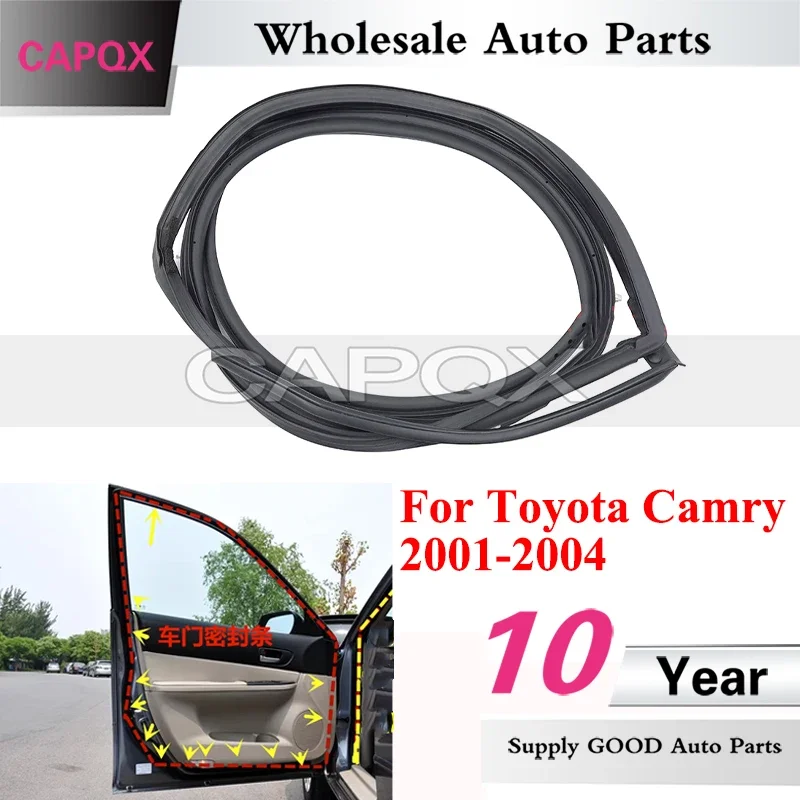 Tesnenie dverí CAPQX Auto pre Toyota Camry 2001 2002 2003 2004 2004 Buffer TEAL TEAL TEAL Strip vodotesný tesniaci pás