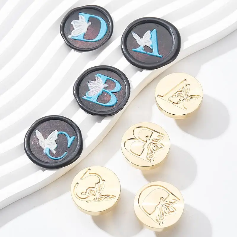 Tesniaci vosk pre listy hlavy z pečiatky a motýľ retro tesnenie Kit na nechty silikónové pečiatky pre scrapbooking Surgut Print Svadobné remeslo