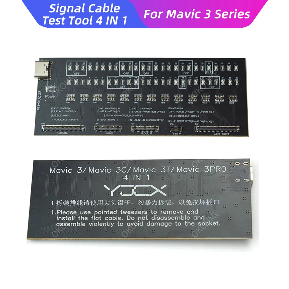 Testovacia doska signálneho kábla pre DJI Mavic 3 Classic 4 4 v 1PTZ Tester Tester Tester pre tepelné diely MAVIC 3 Pro Termal