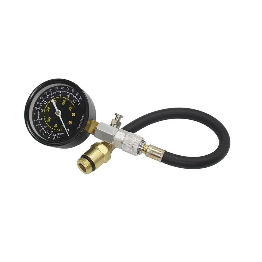 Testovanie testera na kompresiu motora Testovanie Automatické kontrolu testu Opravy nástrojov 0-300 PSI Tlakový rozchod 1pc