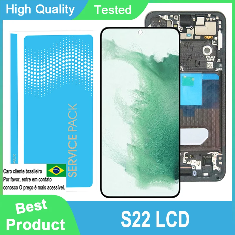 Testované na Samsung S22 LCD S901B S901B/DS S901U DISPLEY DISPITIZER pre Samsung S22 LCD S901W S901N S9010