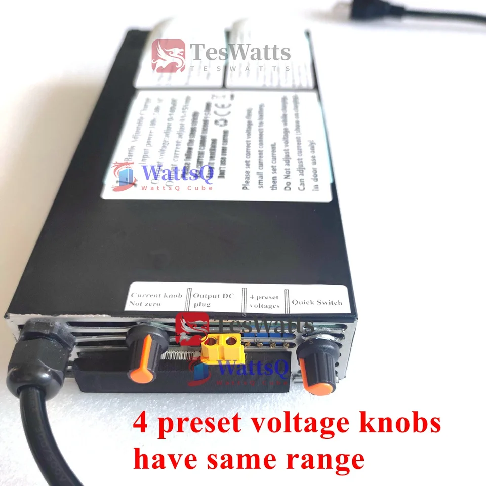 Teswatts v4 nabíjačka 4 predvolené napätie Roger V3 Jedna nabíjačka, ktorá im bude vládnuť všetkým - prispôsobiteľné 15 Amp EUC / PEV nabíjačka