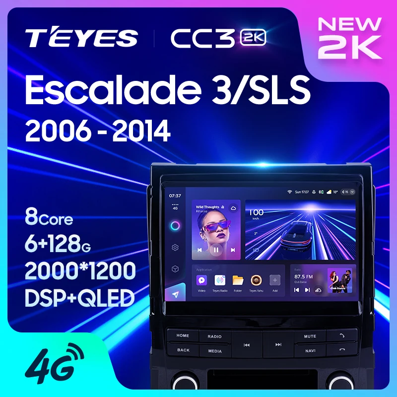 TEYES CC3 2K pre Cadillac Escalade 3 GMT900 2006 - 2014 SLS 2007 - 2012 CAR RADIO Multimedia Video Player Navigation Stereo GPS Android 10