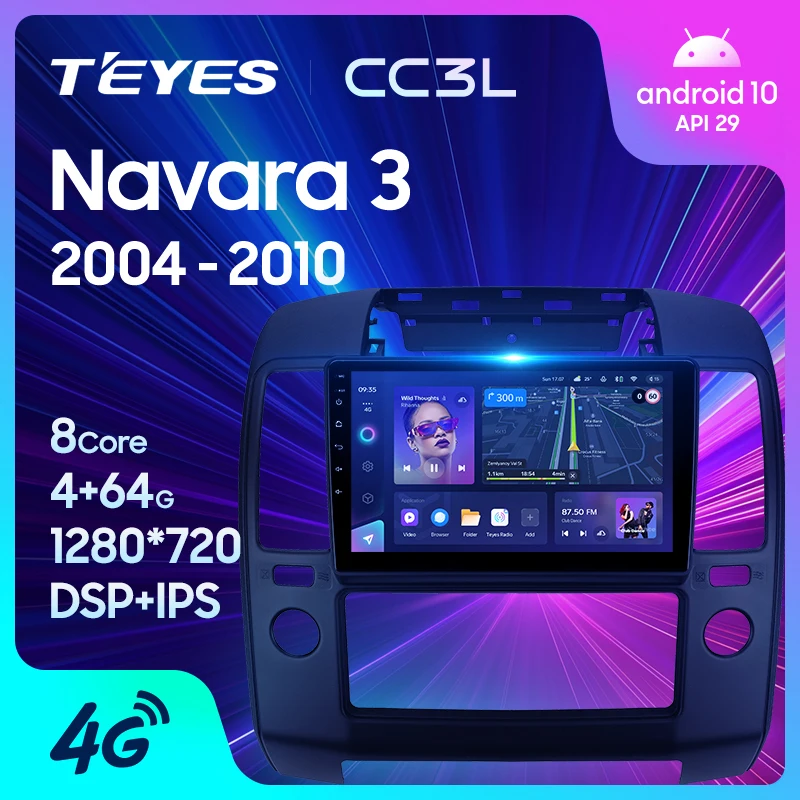 Teyes CC3L WiFi pre Nissan Navara 3 D40 2004 - 2010 Car Auto Radio Multimedia Video Player navigácia stereofónny GPS Android č. 2Din 2 DVD DVD