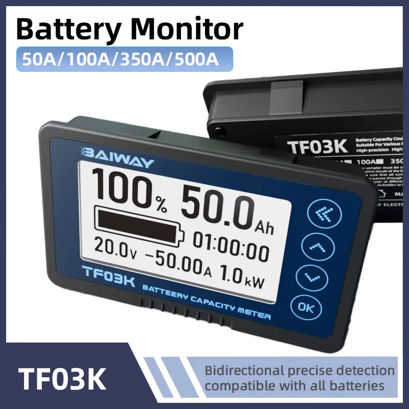 TF03K DC8-120V BATÉRA COLEMELOMETROMER PROFESION DIGITÁLNE DIGITÁLNE BATTERICKÝ TESTER pre počítadlo LIFEPO COULMB