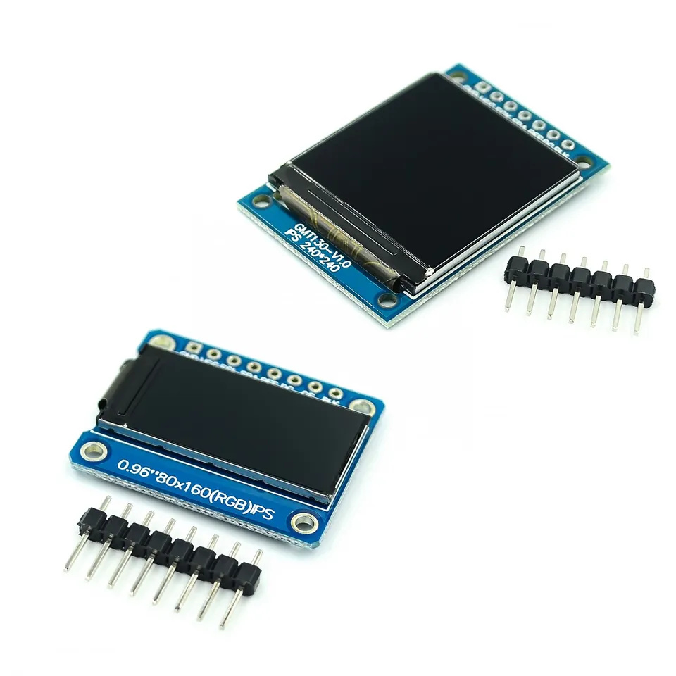 TFT displej 0,96 / 1,3 palca IPS 7p SPI HD 65K Plná farebná LCD modul ST7735 Drive IC 80*160 (nie oled) pre Arduino