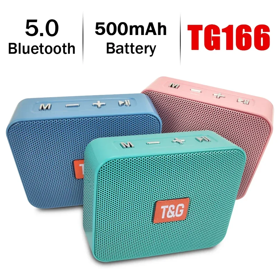 TG166 Prenosný reproduktor Bluetooth Wireless Mini Bass Boombox BT USB TF AUX Play Outdoor Reploaker pre tablet Smart Phone Tablet