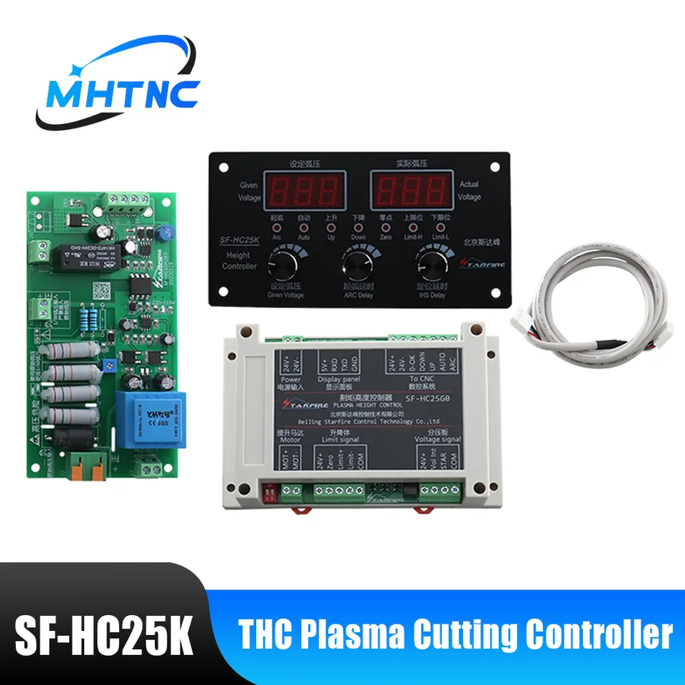 THC plazmatický rezací rezací horák Výška regulátora SF-HC25G SF-HC25K Automatické oblúkové čiapkové napätie pre THC plazma CNC Cutting Machine Cutter