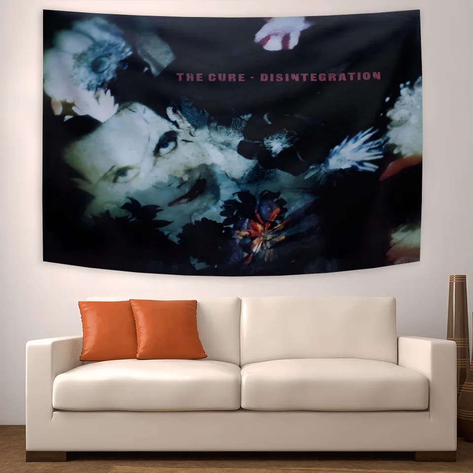 The Cure Decintegration Tapistry Plagáty Populárna skupina macrame Wall Hanging Music Album Tapestrys estetické vlajky dekorácie spálne