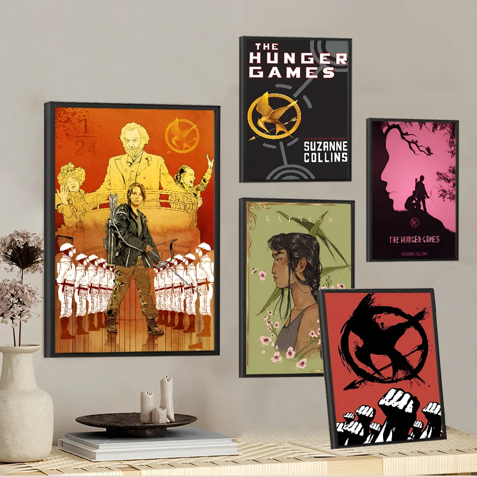 The Hunger Games 3 Self-útulný umelecký plagát nepremokavý papier Coffee House Plagáty na stenu nálepky