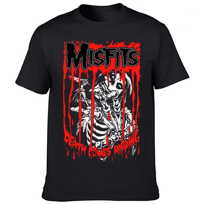 The Misfits I Want Your Skulls T tričko punk rocková skupina Tee Harajuku Muž vintage grafické topy hip-hop streetwear muži oblečenie