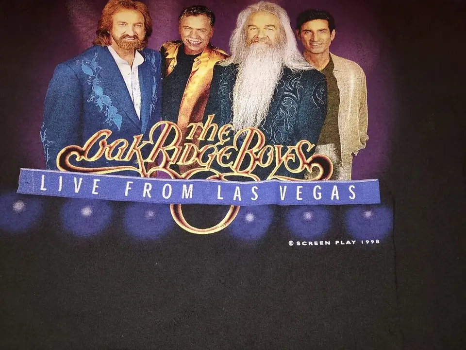 The Oak Ridge Boys-Live z Las Vegas 1998 Tričko XL. Vgc