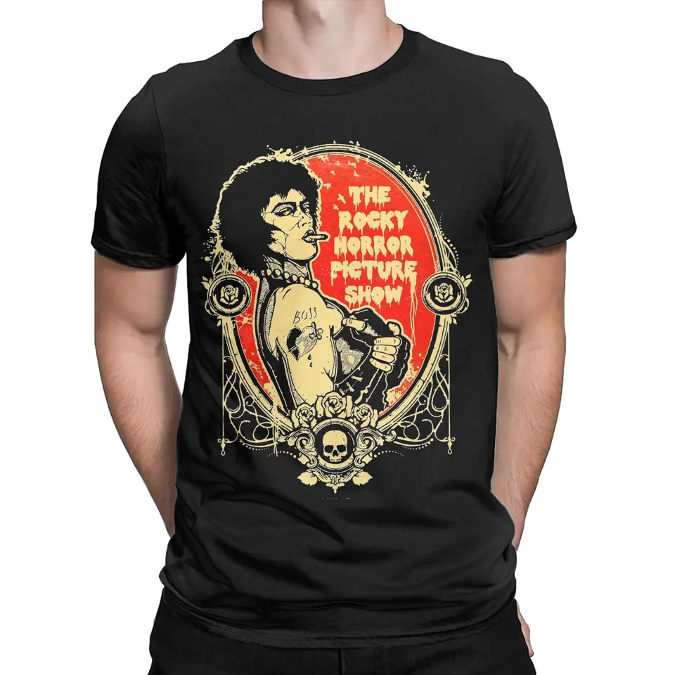 The Rockys Horror Picture Film Graphic tlače tričká Men ženy 100% bavlnené tričko oblečenie