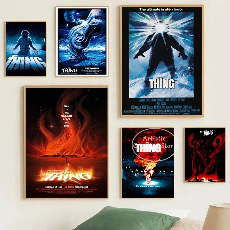 The Thing 1981 akčná thriller vedecký horor film Canvas Painting HD výtlačky nástenné obrázky obývacia izba kina nástenný dom