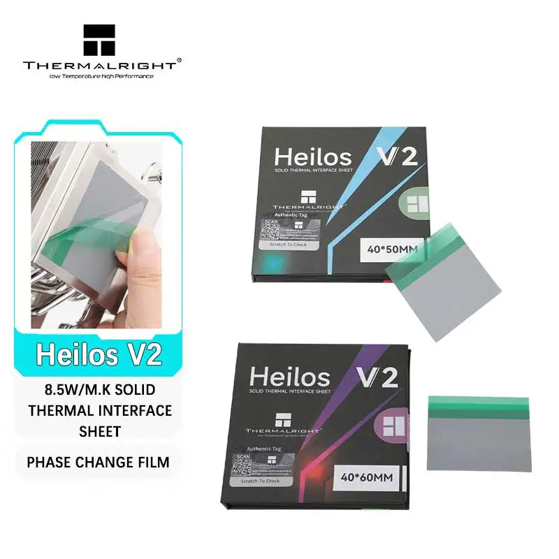 ThermalRight 8,5 W/Mk Heilos Solid Thermal Interface List V2 CPU Thermal Paste Pad Phase Change Silicon Grease List