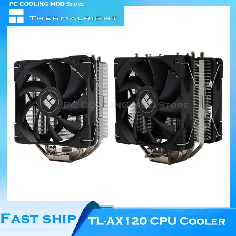 Thermalright PWM Tower Desktop Cool Cooler 120 mm ventilátor pre Intel 115x 2011 2066 2100 LGA1700 AMD AM4, TL-AX120
