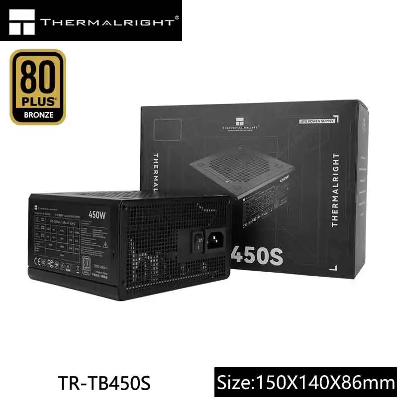 Thermalright TR-TB450S podvozok podpora 450 W ATX 80 Plus bronz 100-240V napätie Desktop napájacie napájacie napájacie napájanie