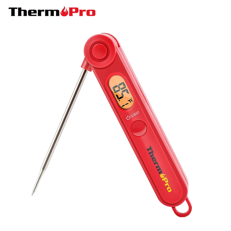Thermopro TP03B okamžité čítanie kuchynské varenie digitálny mäsový teplomer na grilovanie fajčenia grilu na grilovanie podsvietenia teplomeru