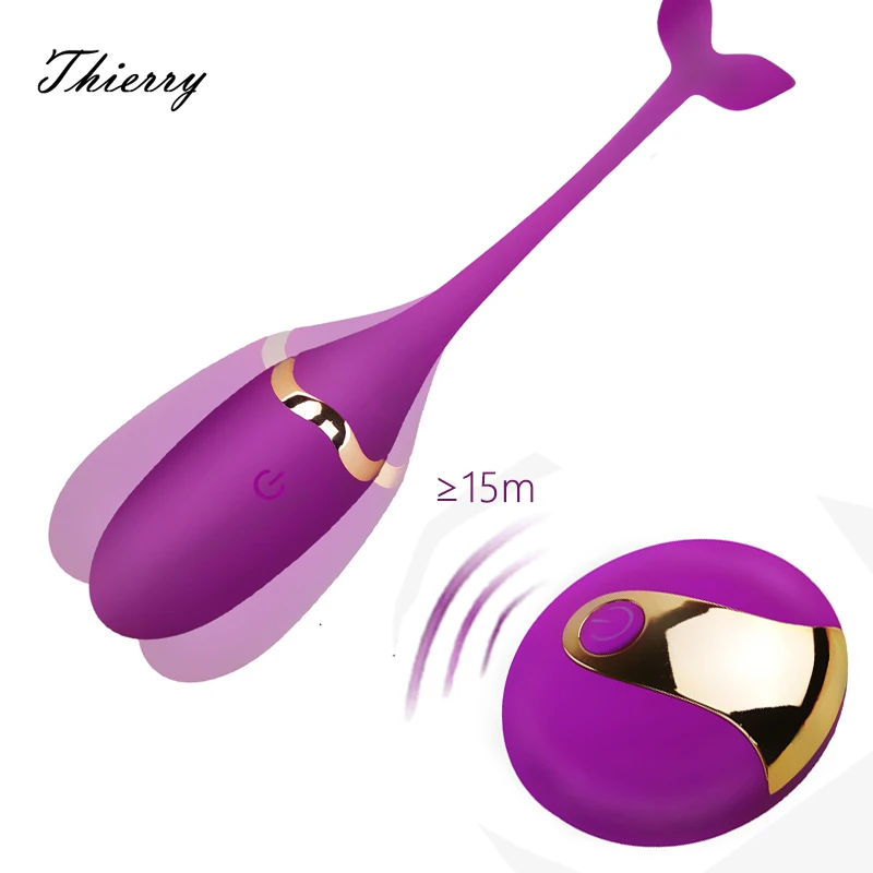 Thierry Wireless diaľkové ovládanie Silikónové guľky vajíčok Vibrátory Nabíjateľná masáž Benwa Ball Gall Hračky pre dospelé hračky pre ženy