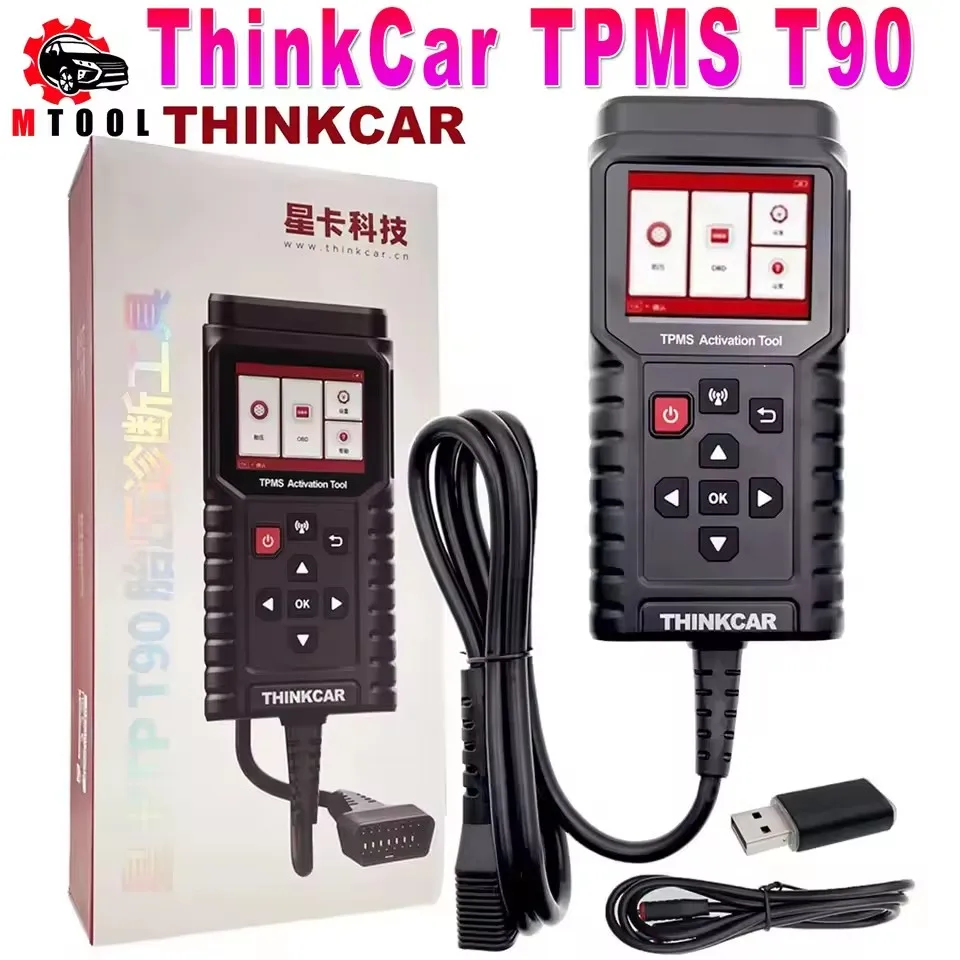 ThinkCar TPMS T90 Programátor S3 2in1 Nástroj na diagnostiku tlaku v pneumatikách TPMS Sensor Service Tool 315MHz 433MHz PK ThinkCar T90 G2