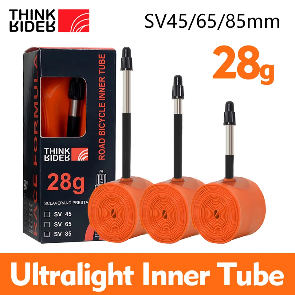 Thinkrider 28G UltraLight Bike Vnútorná trubica 700 x 18 25 28 Pneumatika TPU TPU 45/65/85 mm dĺžka francúzskeho ventilu Super Light Tube