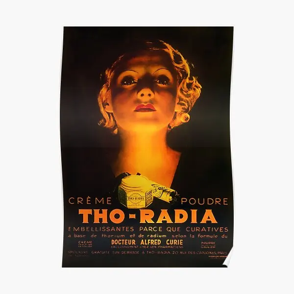 Tho radia rádioaktívny rádium make -up kozmový plagát domáce umenie výzdoba dekorácie maľba maľba Moderné vtipné vintage no rám