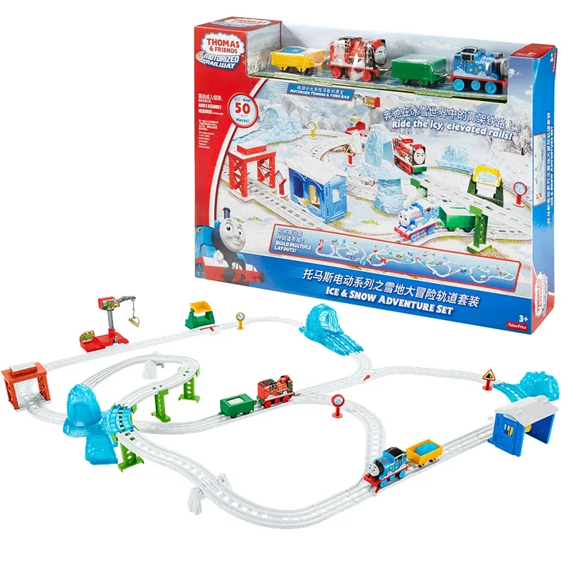 Thomas and Friends Electric Master DHC78 Sneh Adventure Yong Bao Percy Diesel Set Zhromaždený vianočný darček pre deti