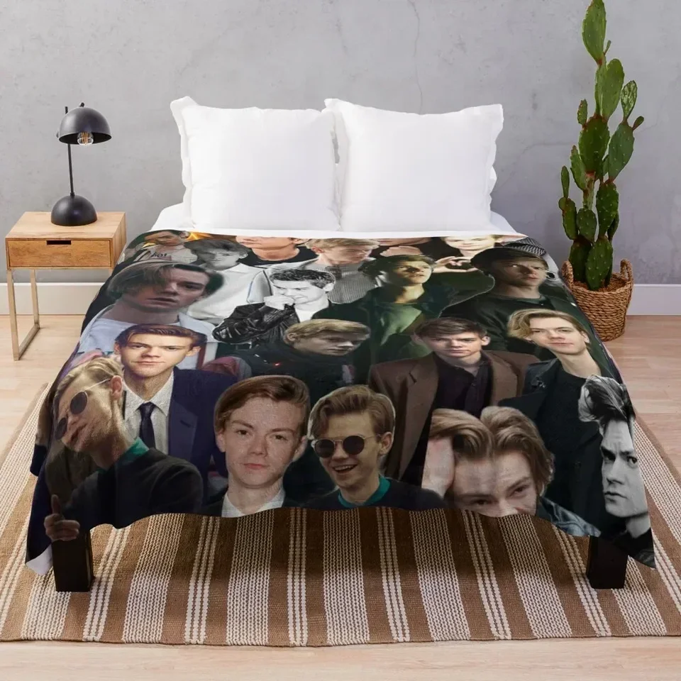 Thomas Brodie-Sangster Collage Hrot Drave Sofas Detská pohovka posteľ pre zimné prikrývky