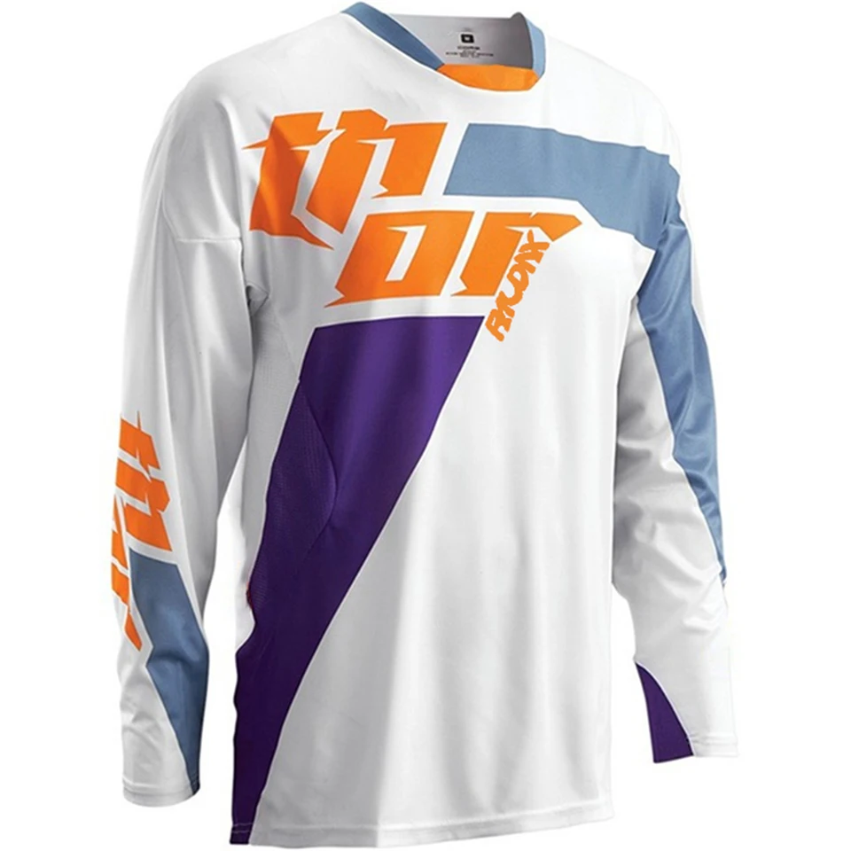 Thor Raudax z kopca Jersey MX Road Men's Cycling Motokros Jersey MTB Zjazdový odev horský bicykel dh priedušný dres