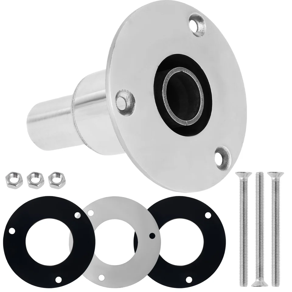 Thru Trup Výfuková koža pripevnenie 24 mm rúrka Hardware Hardware Nerezová oceľ 316 s skrutkami orechy pre dieselové parkovacie ohrievače