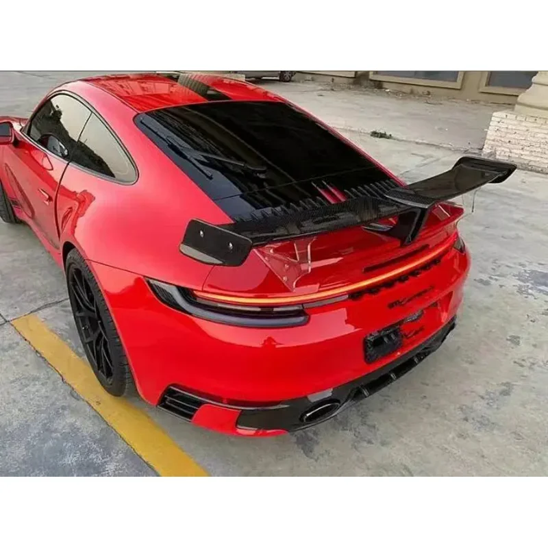 THT Skutočné kované uhlíkové vlákno / FRP auto zadné krídlo kufra pery pre Porsche Carrera 911 992 2020 2021 2022 2023