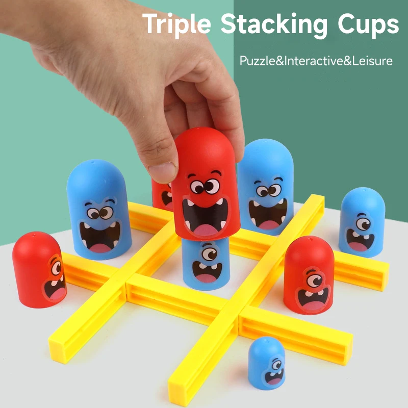 Tic Tac Toe Big Eat Small Gobble stolová hra hračky pre deti hračky hračky skoré vzdelávanie Logické myslenie