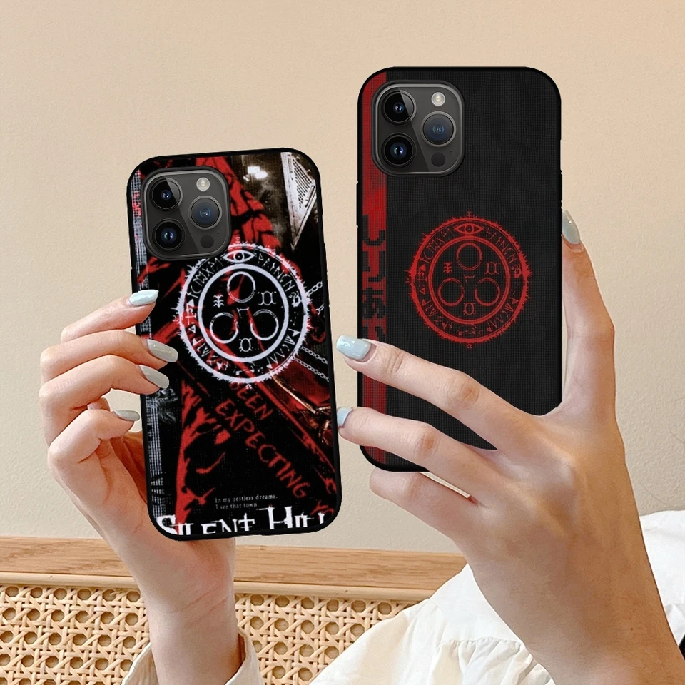 Tiché kopce 2 pyramídové hlava sestry telefónny puzdro pre iPhone16 15 14 13 12 11 x xr xs 8 plus mini pro max
