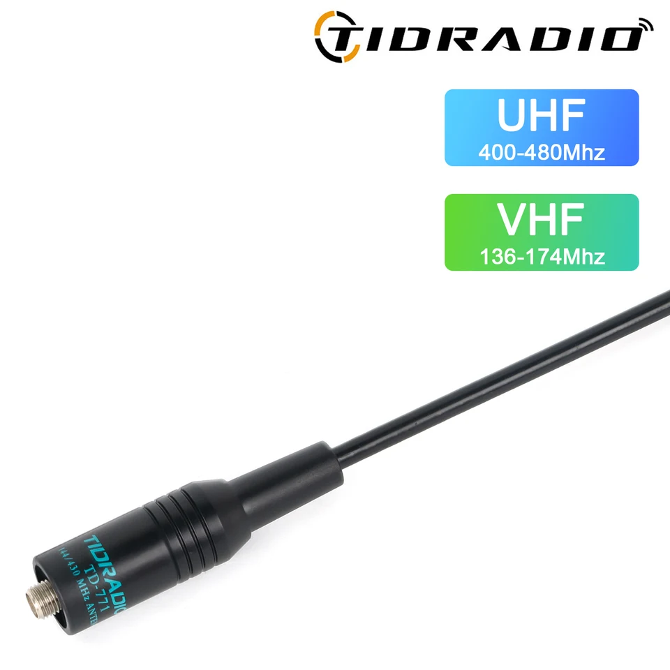 Tidradio TD-771 Walkie-Talkie Anténa VHF UHF Dual Band pre H3 H8