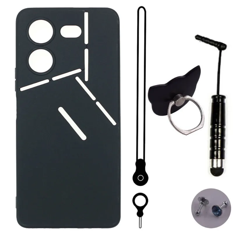 Tienjueshi Case TPU Silikónový šnúrka na prsteň Ochranný kryt pre Tecno Pop Smart 7 8 Pova 5 Spark 10 4G Pro Neo 3 Etui Skin