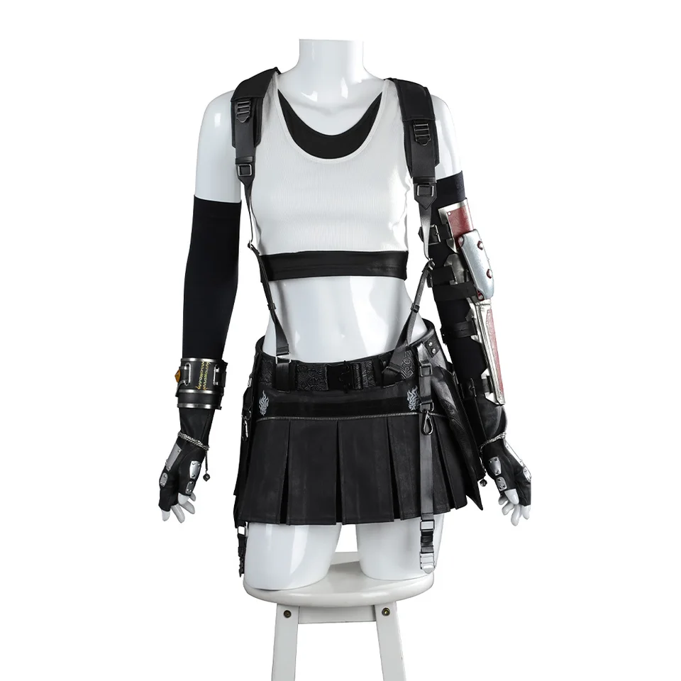 Tifa Lockhart Cosplay kostým Final Fantasy VII Remake Fantasia Masguise Halloween Carnival Part Suit