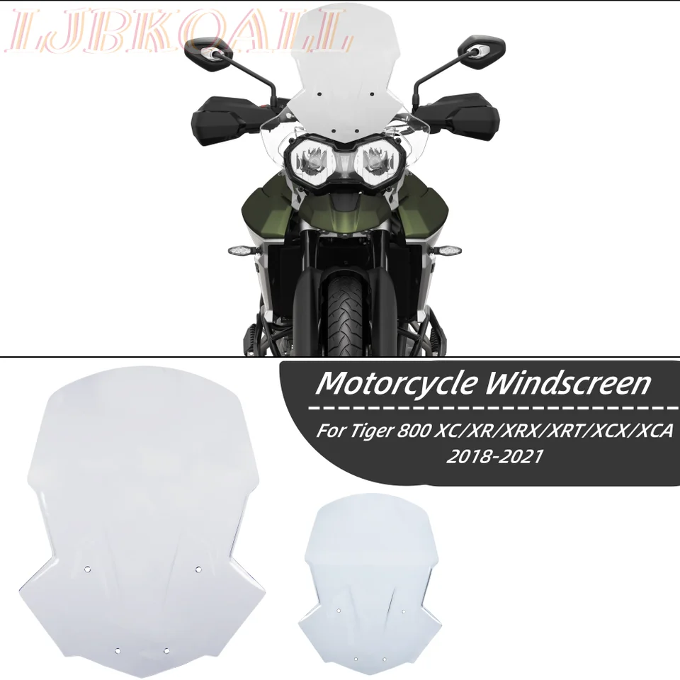 Tiger800 XC XR Sports Touring Černé sklo Motocykel Viskový deflektor Viser Viser pre Triumph Tiger 800 XRX XRT XCX XCA